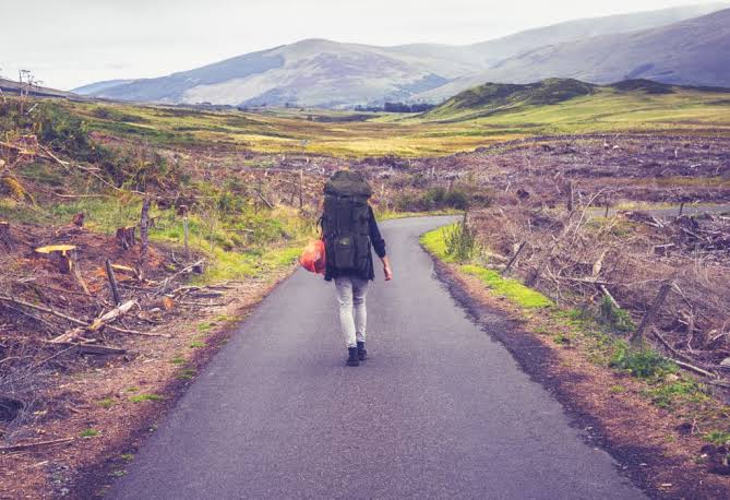 Travel bucket lists road-trip scene for dream travel inspiration